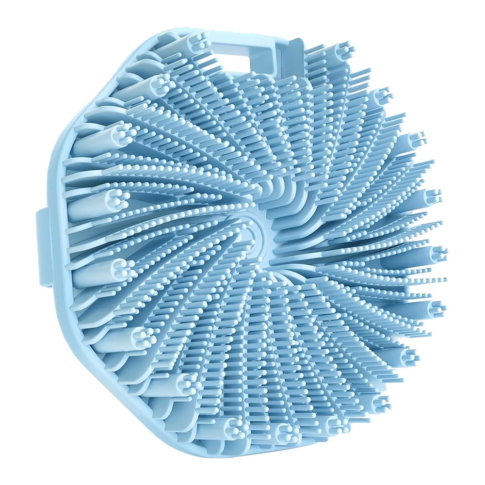 Exfoliating Shower Scrubber Silicone Body Scrubber With NonSlip Hand Strap Shower Body Buffer For S 6