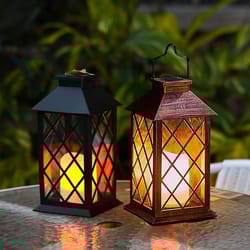 hanging atmosphere solar lights, waterproof solar lantern for lawn landscape, garden yard floor decor