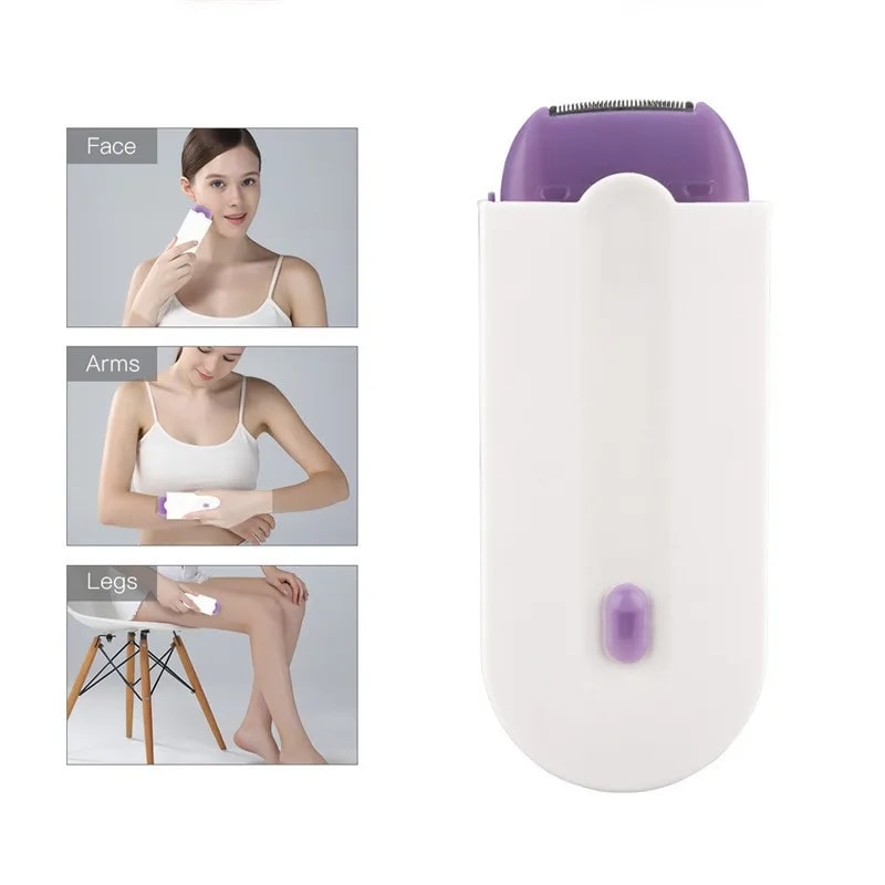 Rechargeable Electric Epilator Shaver, Painless Hair Removal for Face and Body, Mini Razor