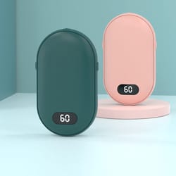 rechargeable pocket warmer, double-sided heating with two temperature settings, fast heat comfort for cold hands