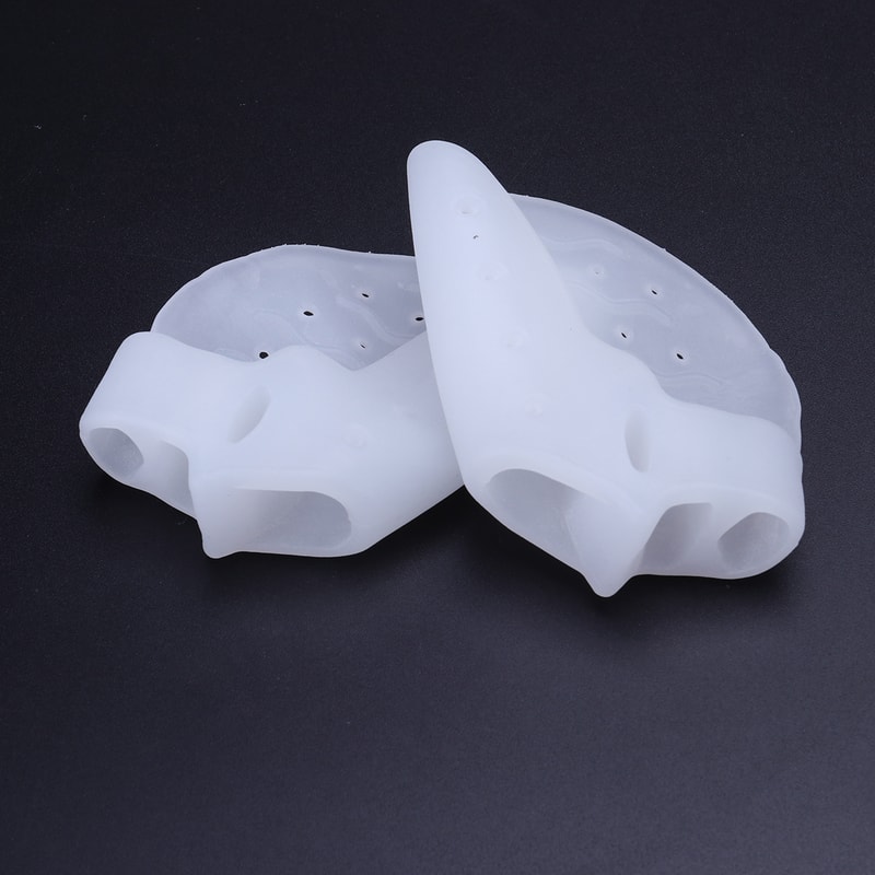 Forefoot Cushion Pad Gel Toe Separator Protector Big Toe Straighter Bunion Relief 3 Toe Holes Toe S 0