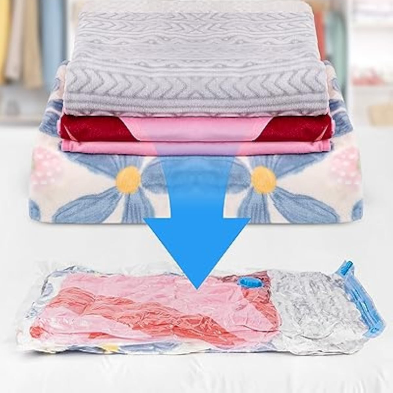 Compressed Space Saving Vacuum Bag Manual Air Pump Suction, Vacuum Seal Storage Bag Supplies, Clothes Storage Tool