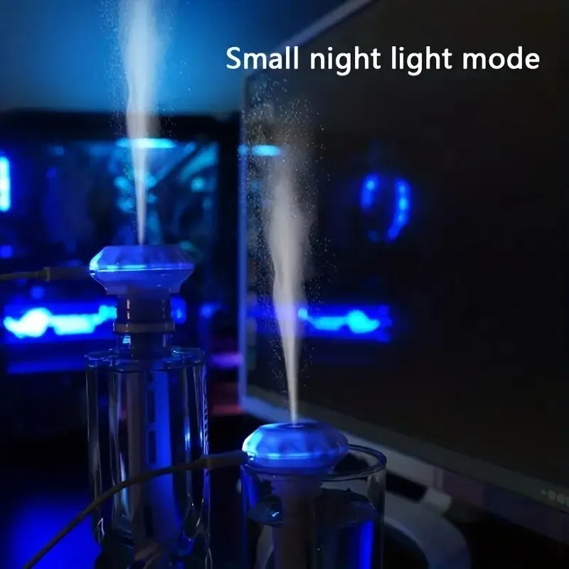 Adjustable Length Mist Humidifier, Super Quiet Portable Humidifier For Office, Bedroom, Car And Travel, No Water Bottle