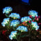 LED Artificial Flower Lights Solar Hydrangea Lights With 3 Heads For Outdoor Yard Garden Lawn Fence 1