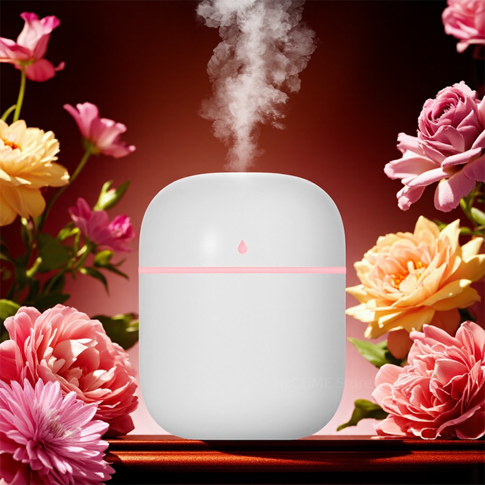 Aroma Oil Diffuser USB Humidifier Atomizer, Night Lamp Mute Air Humidifier, Cool Mist Sprayer for Car and Bedroom