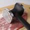 Stainless Steel Meat Tenderizer Hammer with Rubber Grip, Heavy Duty Kitchen Tool for Effortless Tenderizing and Pounding