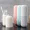 Portable Mouthwash Cup Vertical Stripe Travel Toothbrush Box Brushing Cup Washing Cup Toothpaste St 0