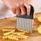 Potato Knife For Cutting Vegetables Stainless Steel Wave Knife Kitchen Cutter French Fry Knife Wolf 0