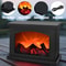 LED Table Lights Lamp for Holiday Winter, Fireplace Flame Light Charcoal Style