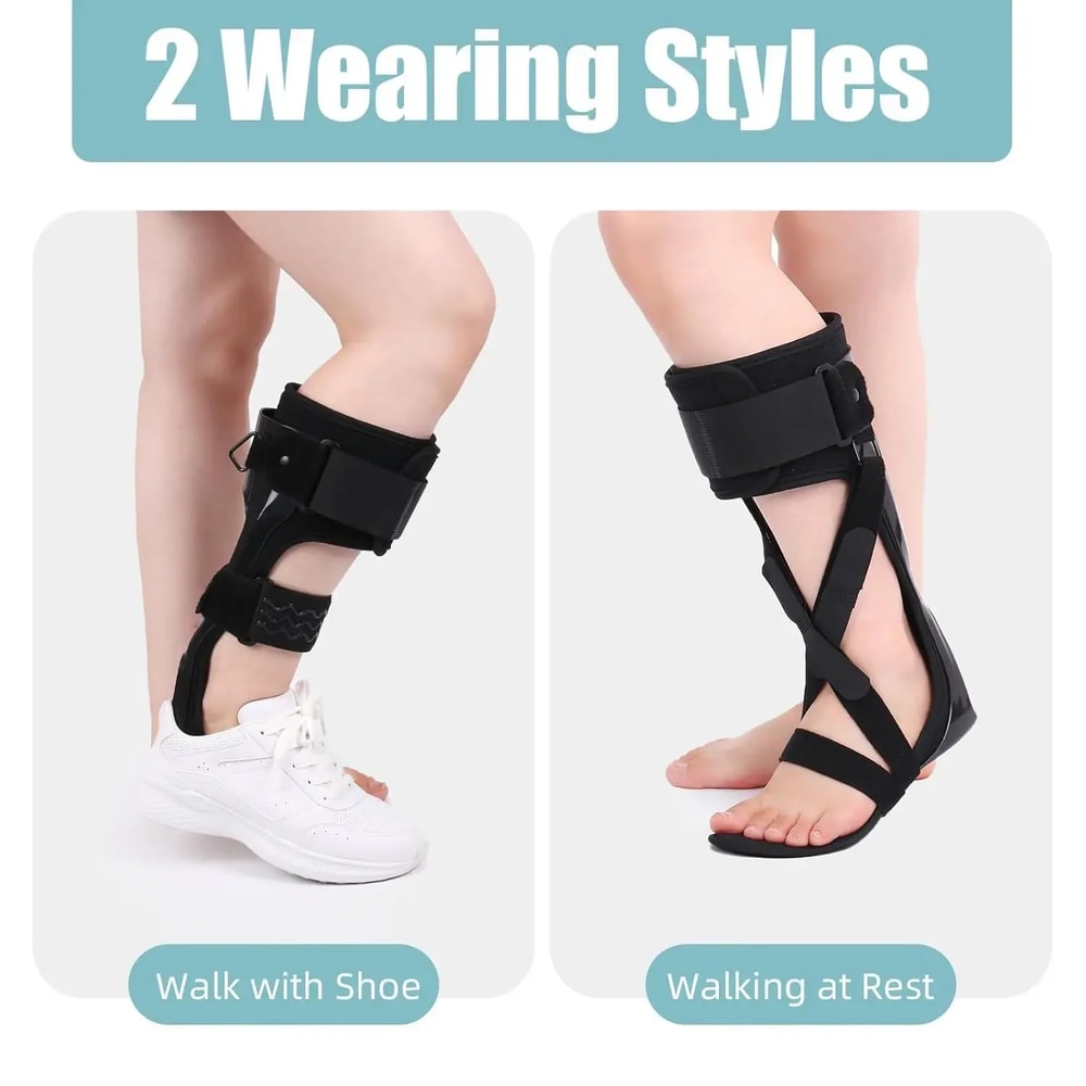 Adjustable Foot Drop Support Brace Medical Ankle Foot Orthosis For Stroke MS Foot Drop Men Women 4