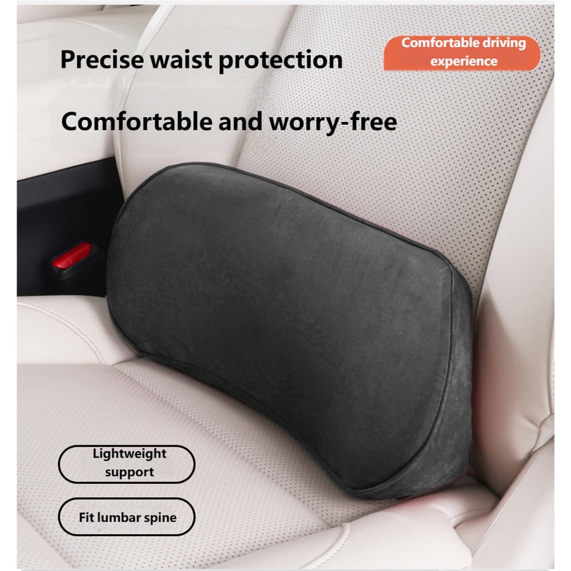 Car Memory Foam Back Support Cushion Lumbar Seat Pillow For Travel Auto Interior Comfort 2