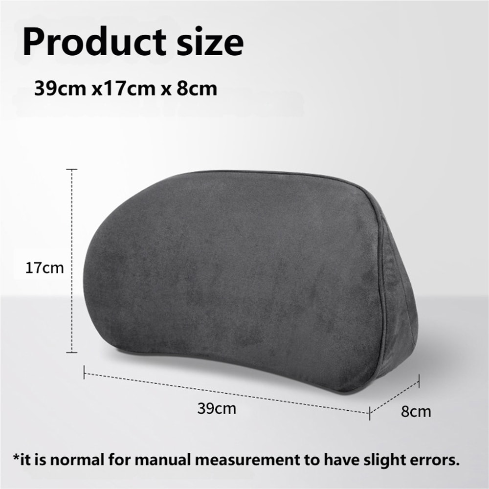 Car Memory Foam Back Support Cushion Lumbar Seat Pillow For Travel Auto Interior Comfort 5