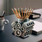Creative V8 Car Engine Pen Holder Office Stationery Organizer Car Themed Desk Decor Gift For Home 3