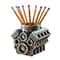 Creative V8 Car Engine Pen Holder Office Stationery Organizer Car Themed Desk Decor Gift For Home 5