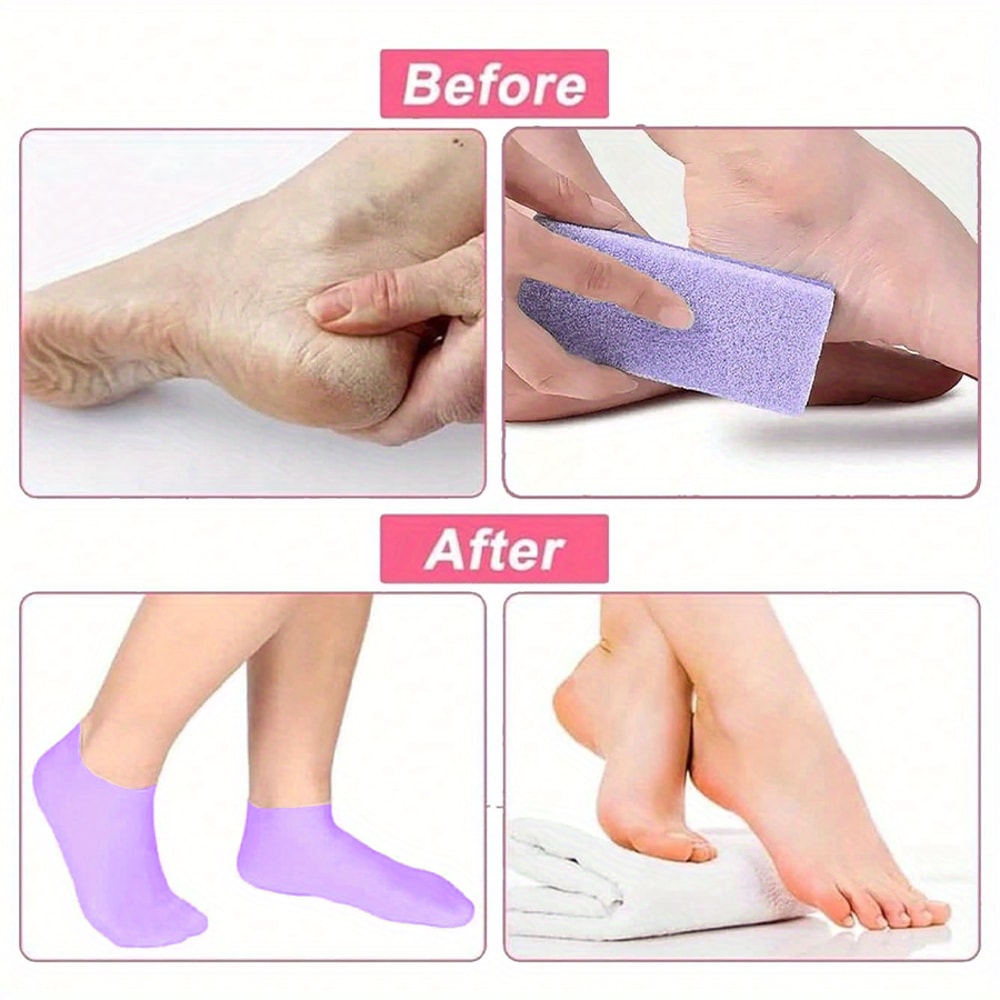 Silicone Socks For Dry Cracked Feet Moisturizing Foot Socks Women Foot Socks For Moisturizing Featu 3