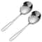 Large Size Dining Spoon Big Head Stainless Steel Round Spoon Stirring Dessert Spoons For Kitchen Di 5