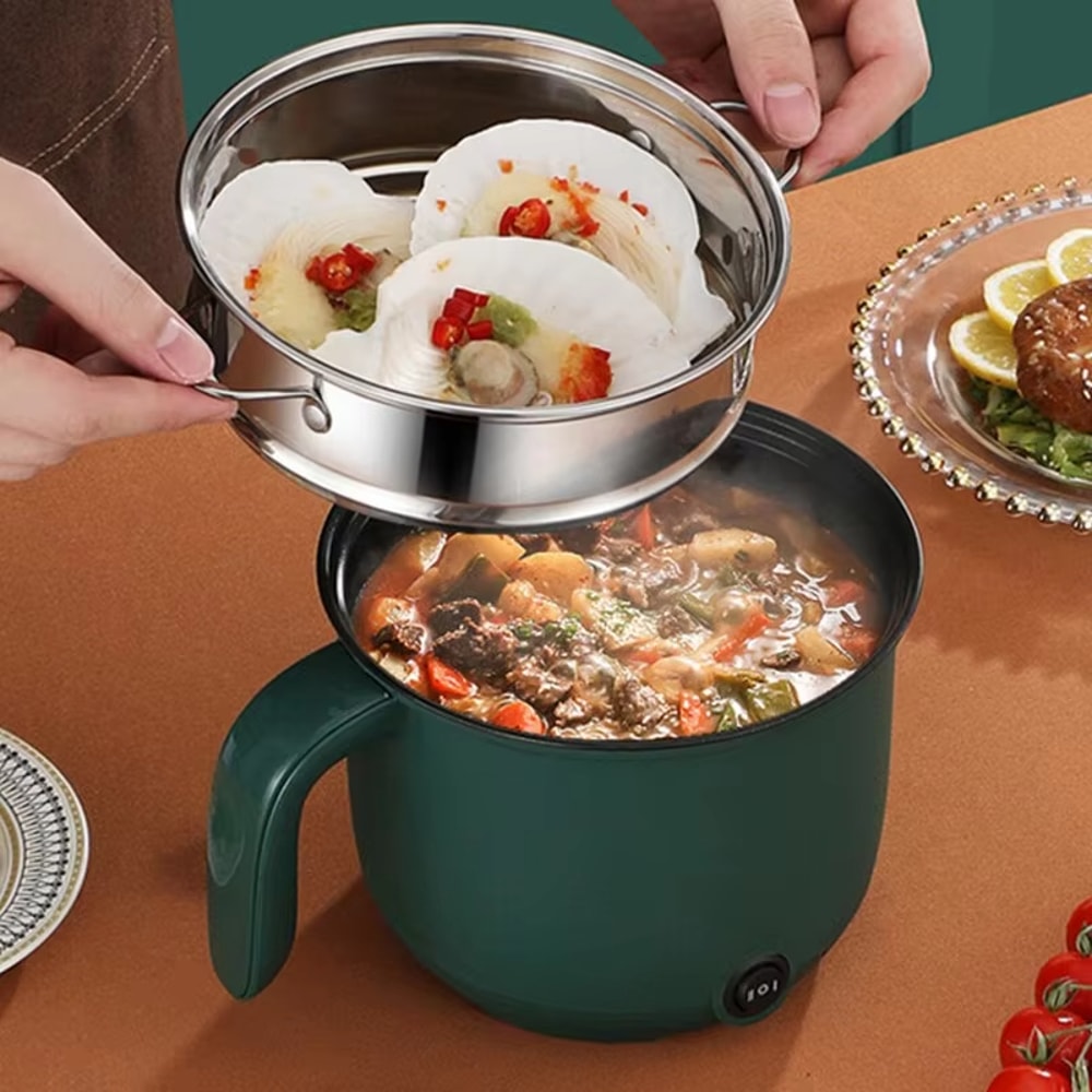 Multifunctional Electric Rice Cooker Non Stick Mini Home Cooking Pot Single Double HotPot Steamer 1
