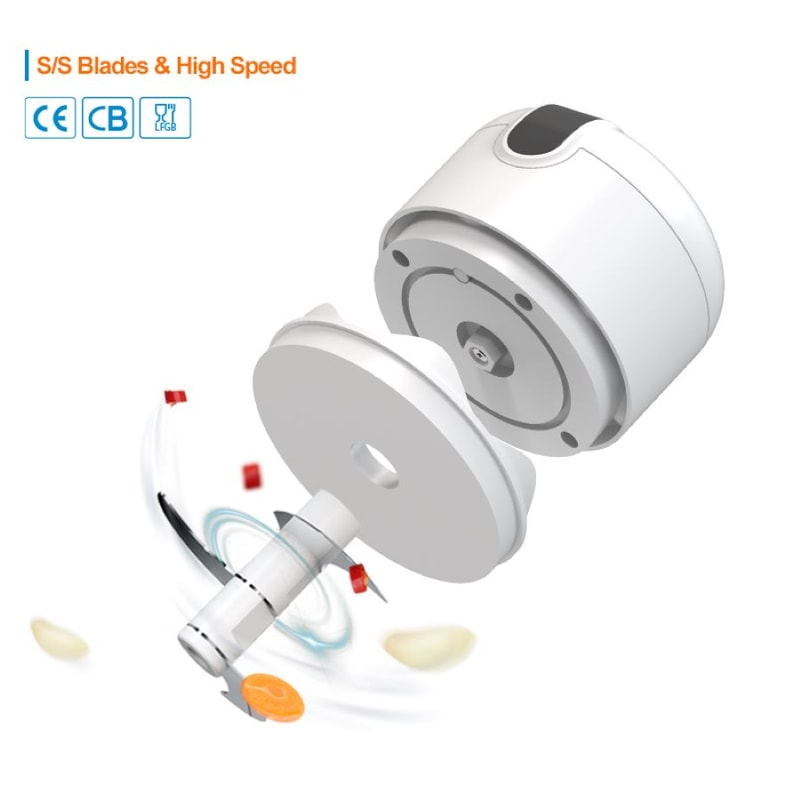 Mini Food Processor Rechargeable Electric Garlic Chopper Portable Kitchen Blender Vegetable Chopper 1