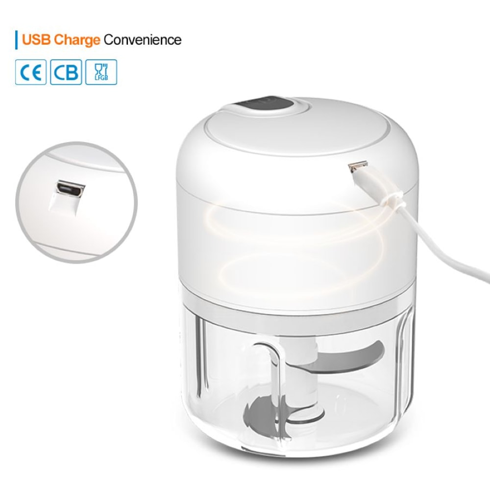 Mini Food Processor Rechargeable Electric Garlic Chopper Portable Kitchen Blender Vegetable Chopper 4