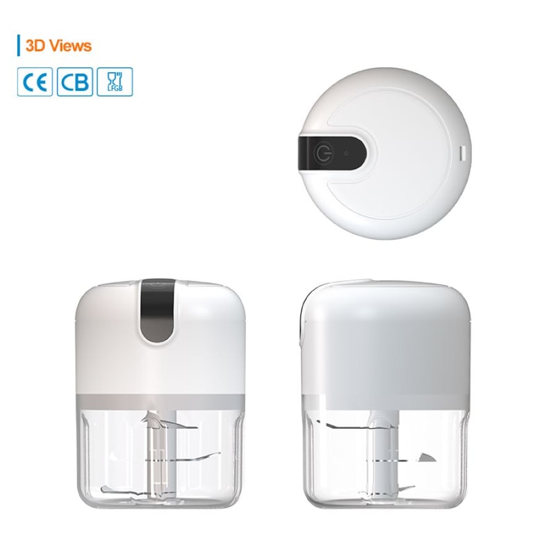 Mini Food Processor Rechargeable Electric Garlic Chopper Portable Kitchen Blender Vegetable Chopper 5