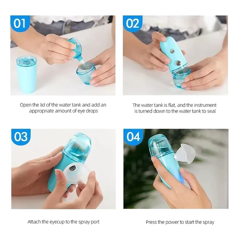 Portable Eye Moistener Nano Spray Astringent For Dry Eyes USB Charging 2