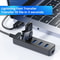 4 Port USB Hub Multi USB 30 Power Adapter Type C Hub Extender 2