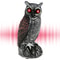 Waterproof Garden Fake Owl Deterrent, New Solar Owl Scare Bird Control, Emits Scary Sound and Eyes Light