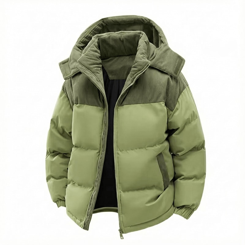Casual Fashion Men Warm Outwear Autumn Winter Hooded Removable Windbreak Jacket Solid Parkas For Me 3