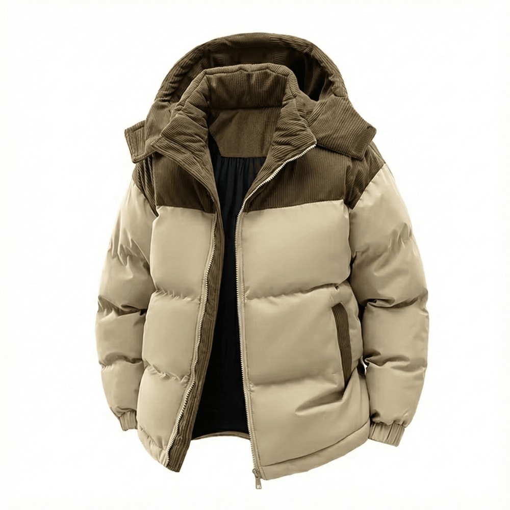 Casual Fashion Men Warm Outwear Autumn Winter Hooded Removable Windbreak Jacket Solid Parkas For Me 0