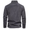 Zipper Neck Pullover Mens Sweatshirt Soft Shell Mens Jacket Brand Quality Thicken Warm Fleece Jacke