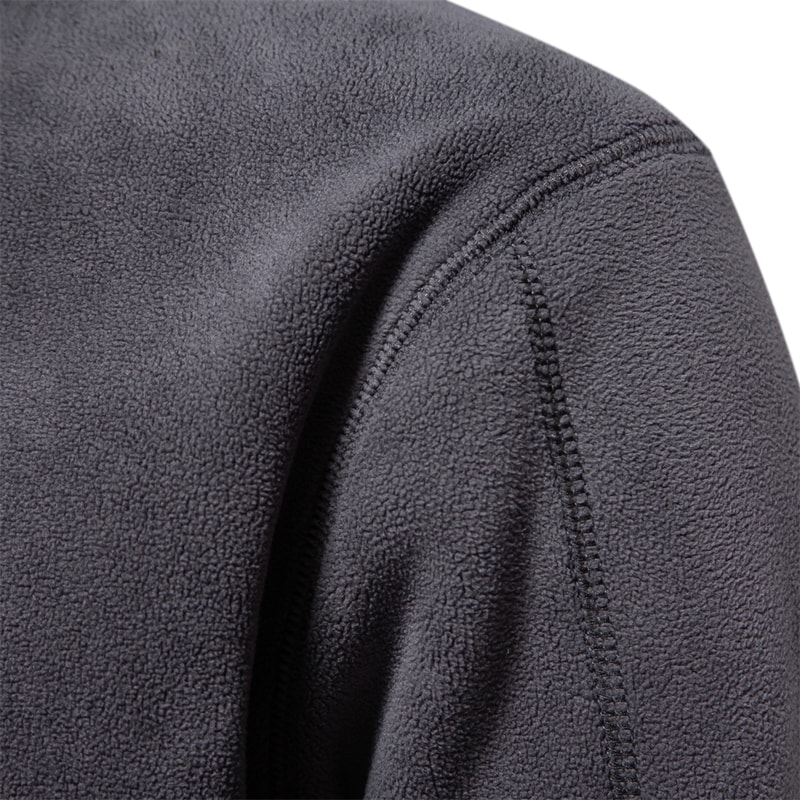 Zipper Neck Pullover Mens Sweatshirt Soft Shell Mens Jacket Brand Quality Thicken Warm Fleece Jacke