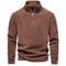 Zipper Neck Pullover Mens Sweatshirt Soft Shell Mens Jacket Brand Quality Thicken Warm Fleece Jacke