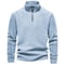 Zipper Neck Pullover Mens Sweatshirt Soft Shell Mens Jacket Brand Quality Thicken Warm Fleece Jacke