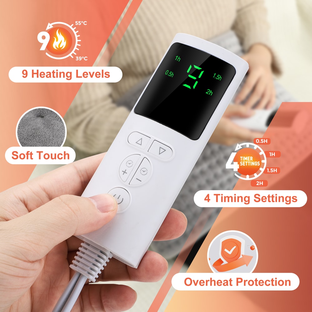 Electric Waist Brace With Adjustable Temperature Back Heating Support Belt Warm Abdomen Warmer Lumb 2