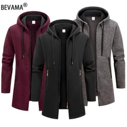 zipper hooded oversize winter warm jacket, new streetwear men's long sleeve sweatshirts for men