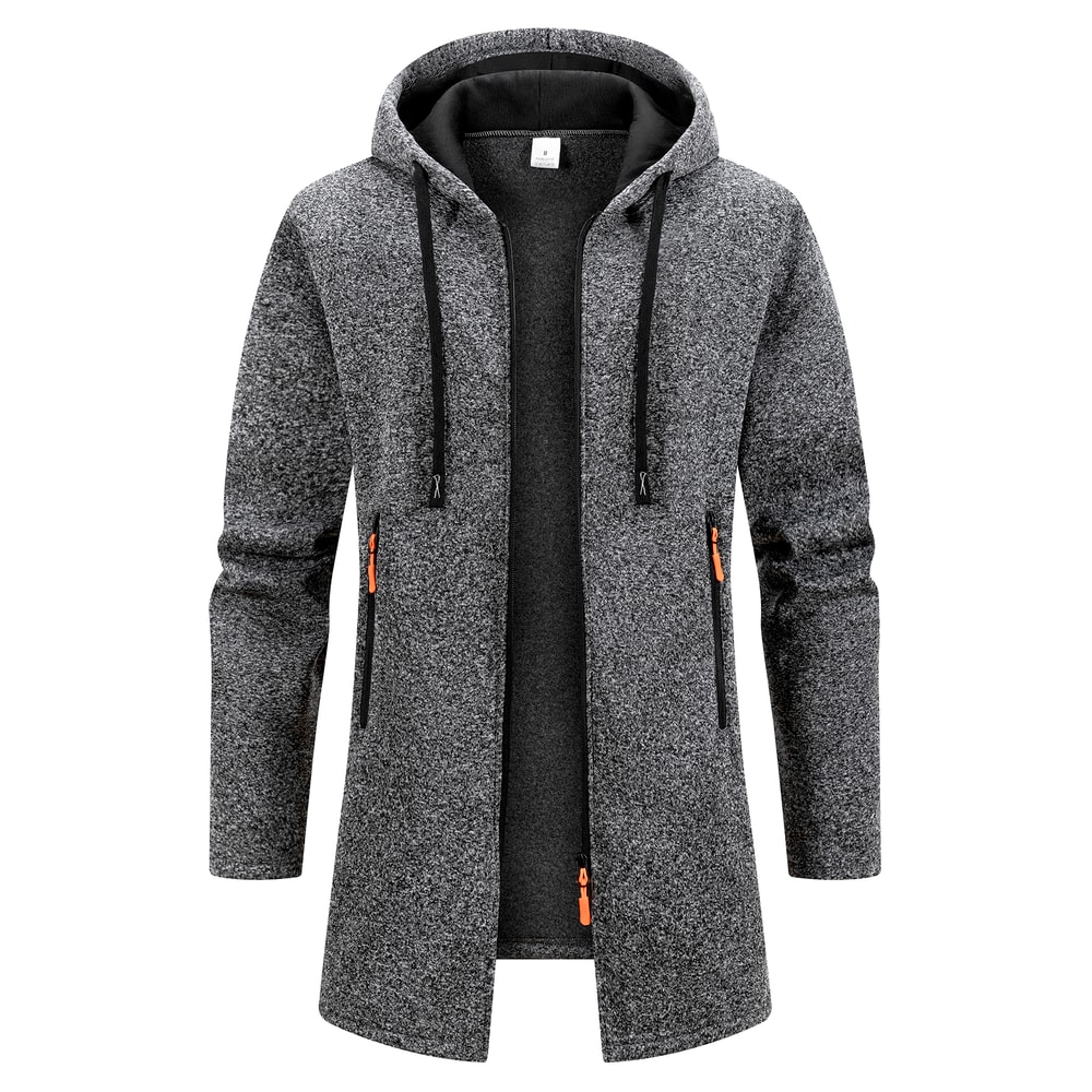 Zipper Hooded Oversize Winter Warm Jacket New Streetwear Mens Long Sleeve Sweatshirts For Men 4
