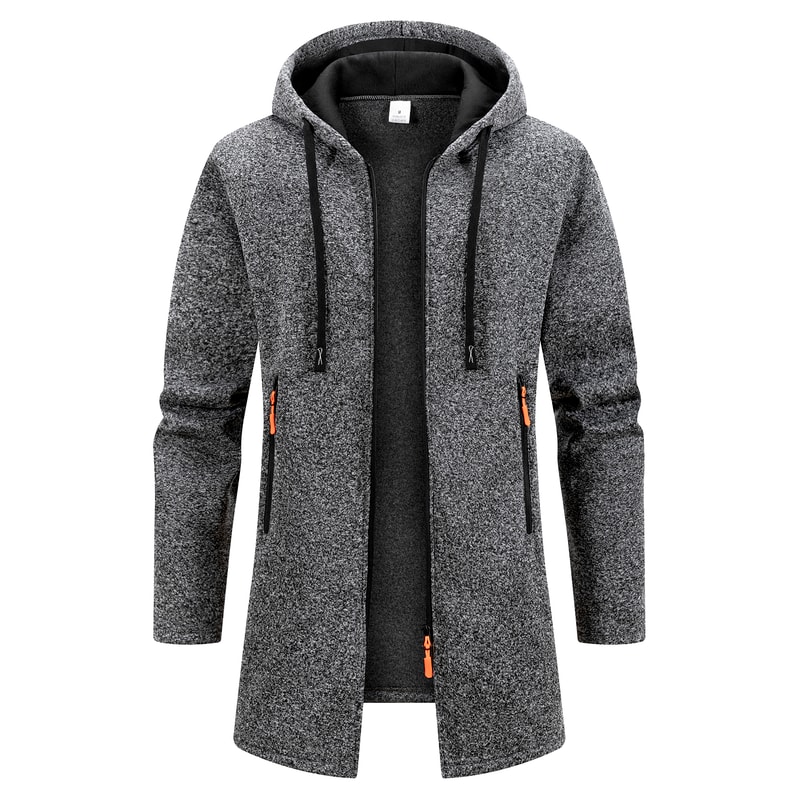 Zipper Hooded Oversize Winter Warm Jacket New Streetwear Mens Long Sleeve Sweatshirts For Men 4