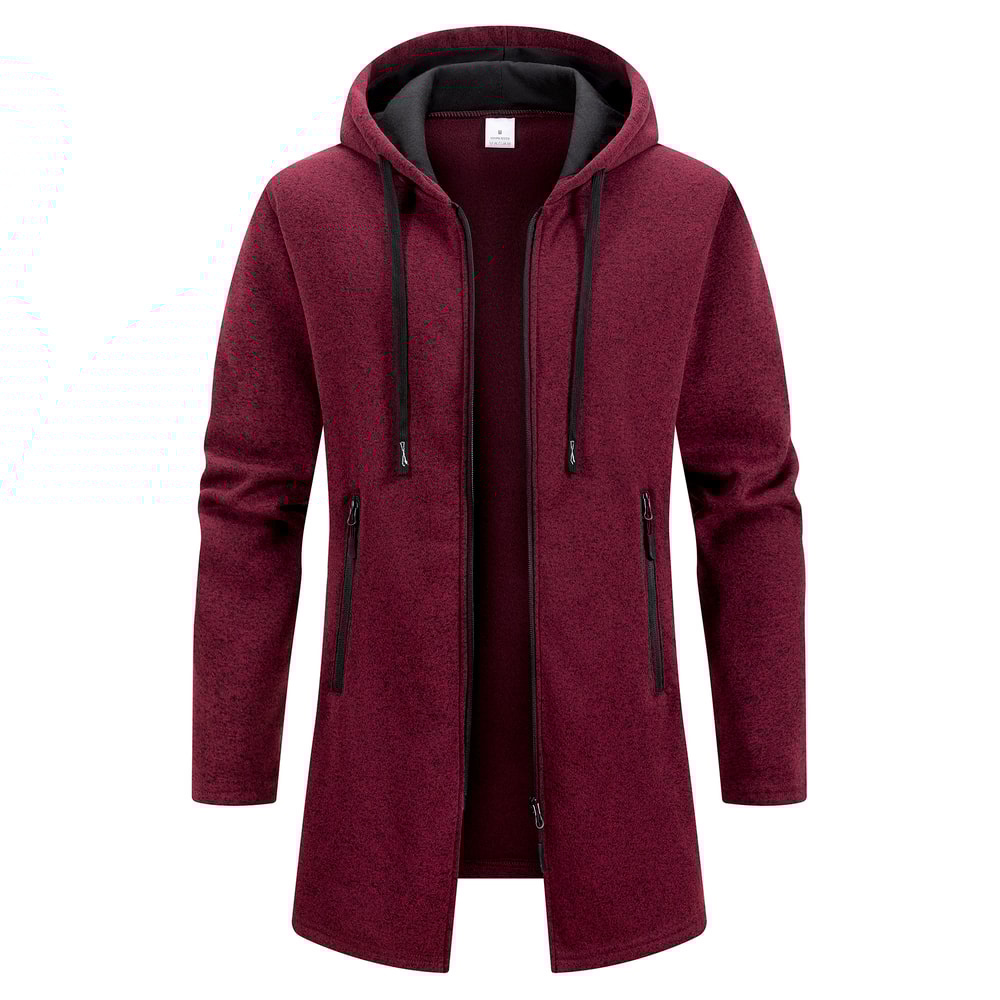 Zipper Hooded Oversize Winter Warm Jacket New Streetwear Mens Long Sleeve Sweatshirts For Men 6