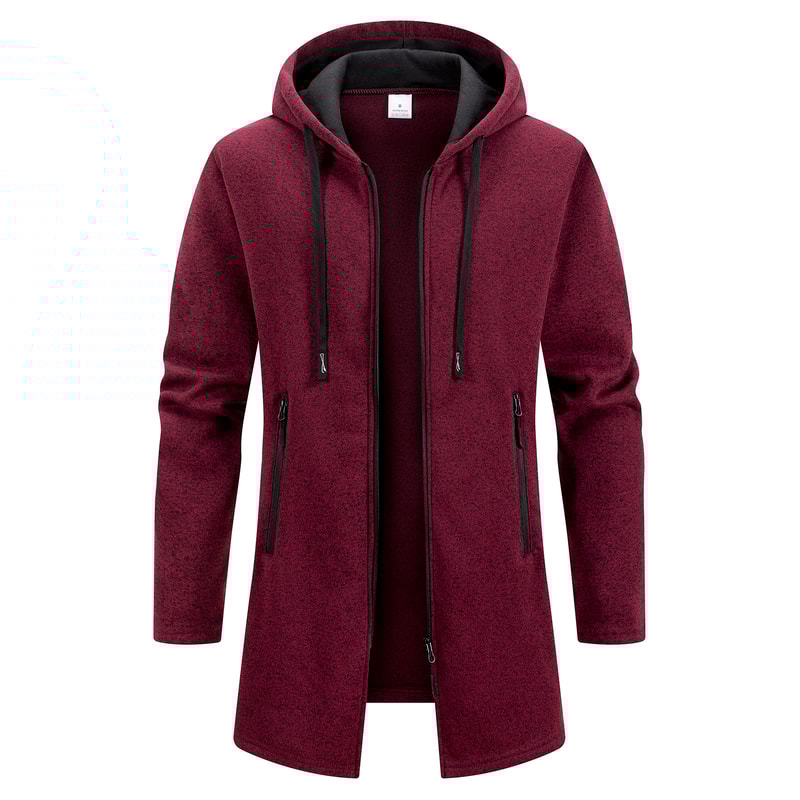 Zipper Hooded Oversize Winter Warm Jacket New Streetwear Mens Long Sleeve Sweatshirts For Men 6