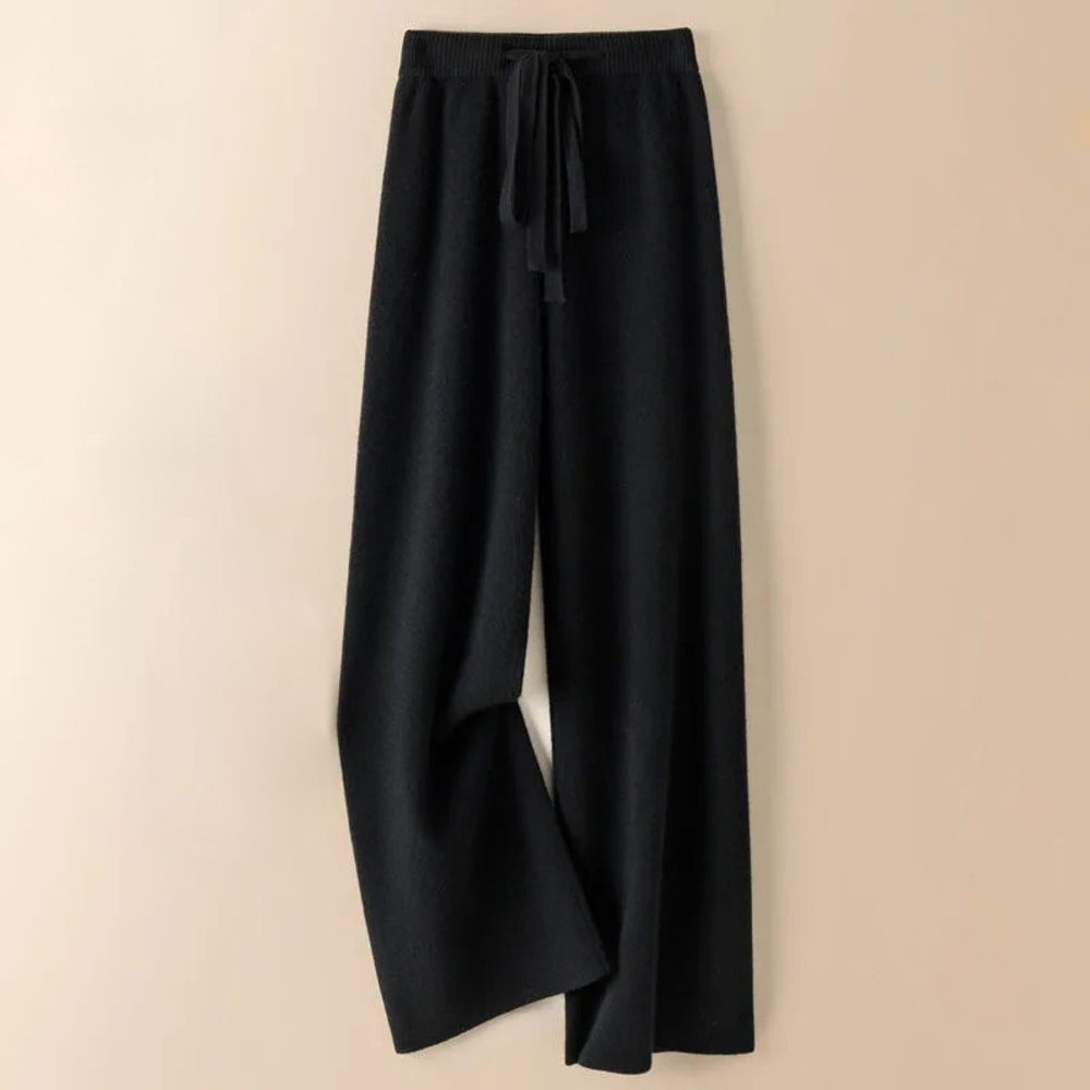 Soft Elastic High Waist Women Pants Thick Warm Knitted Casual Chic Korean Fashion AnkleLength 5