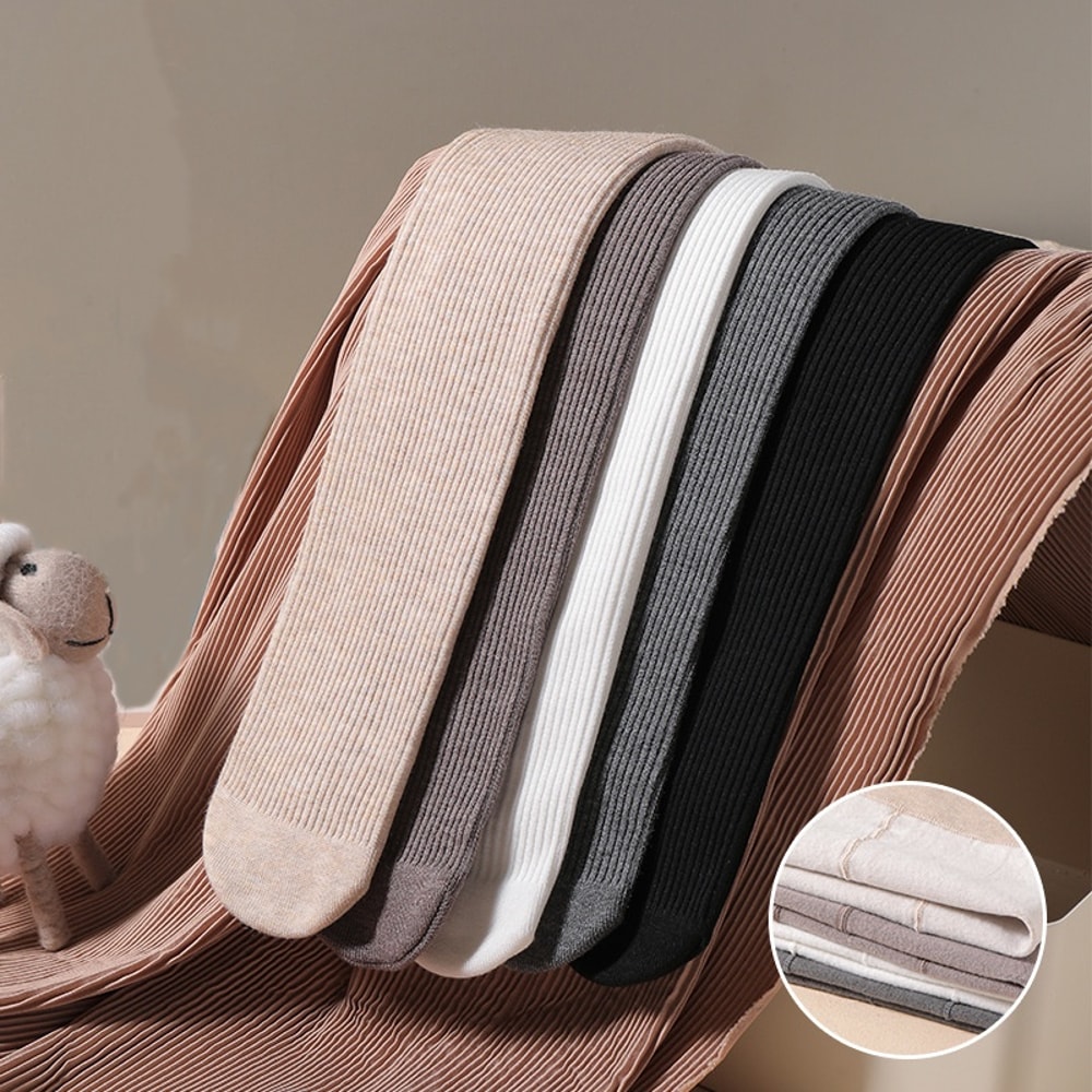 Winter Thick Warm Kids Girls Pantyhose Keep Warm Plush Childrens Tights Outdoor Leggings For Girls 2