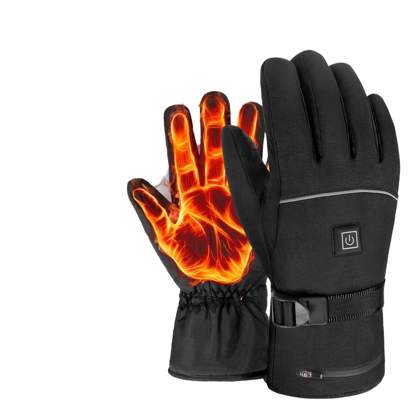 Winter Motorcycle Heated Gloves Waterproof Thermal Rechargeable Electric Gloves 0