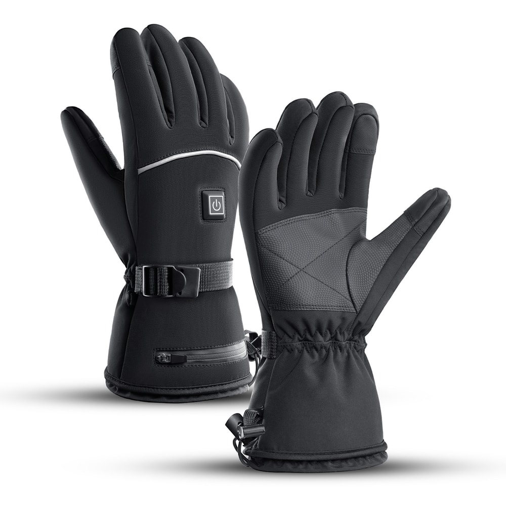 Winter Motorcycle Heated Gloves Waterproof Thermal Rechargeable Electric Gloves 1