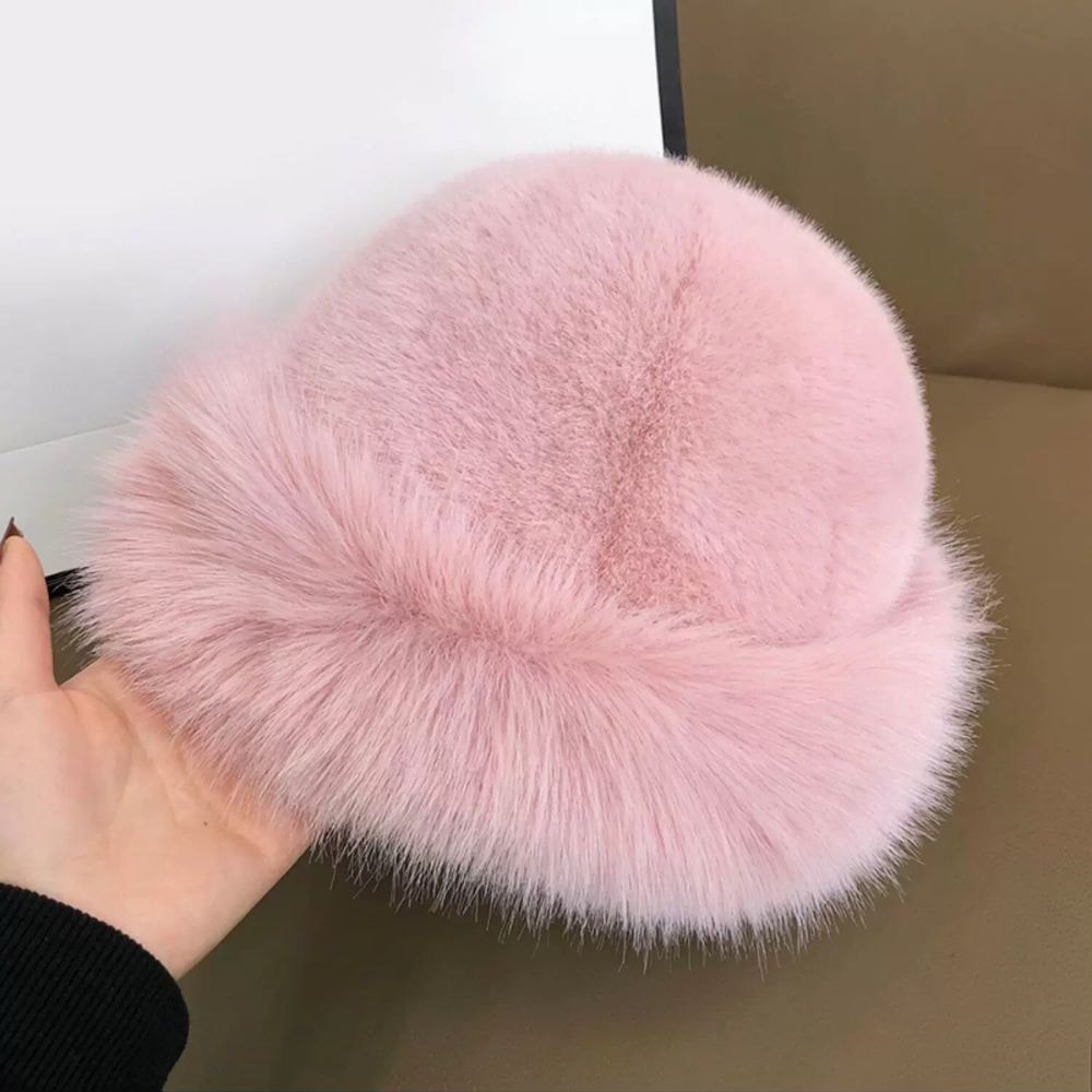 Warm Ear Protection Winter Hat For Women Snow Ski Cap Faux Fox Fur Bomber Windproof Russian Bonnet 6