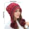 Thick Thermal Cap For Cold Weather Soft Winter Warm Fur Hat Knitted Beanie Casual Slouchy Earflap H 1