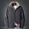 Men Fashion Casual Coat Men Winter Windproof Jacket Thick Fleece Outdoor Classic Jacket Men 4