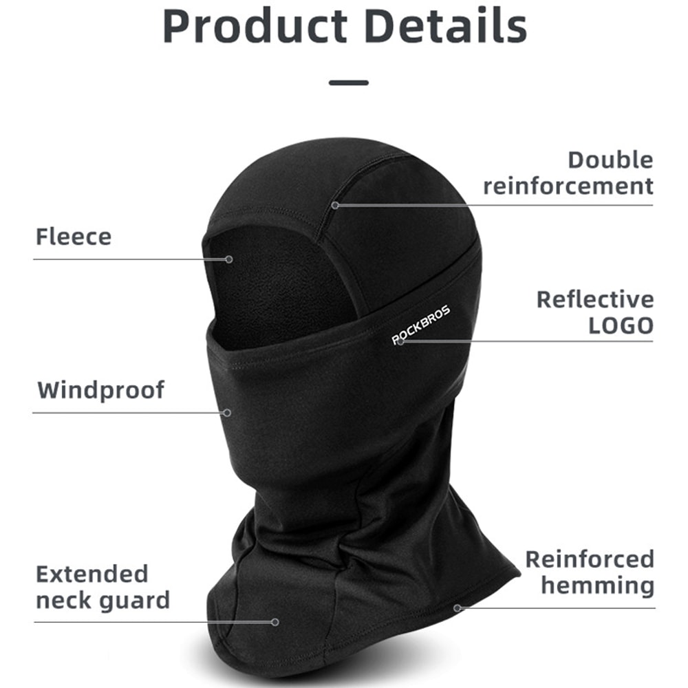 Warm Winter Full Face Mask Balaclava Helmet Liner For Fishing Skiing Hiking And Bike Windproof Head 2