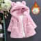 Hooded Parka Winter Baby Girls Clothes Faux Fur Coat Fleece Jacket Warm Snowsuit Outerwear Autumn C 0
