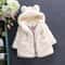 Hooded Parka Winter Baby Girls Clothes Faux Fur Coat Fleece Jacket Warm Snowsuit Outerwear Autumn C 1