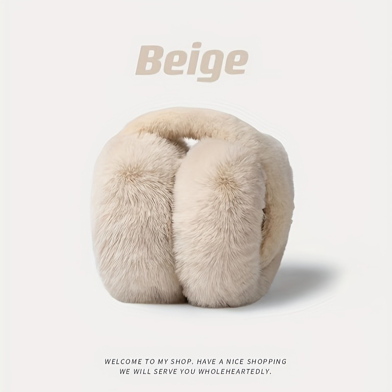 Winter Earmuffs For Women Men Solid Soft Plush Ear Keep Warmer Fashion Outdoor Earflap Protection 5